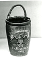 Fire Bucket, Painted leather