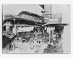 Street Scene in Ikao, Japan, Robert Frederick Blum (American, Cincinnati, Ohio 1857–1903 New York), Watercolor, gouache, and graphite on off-white wove paper, American