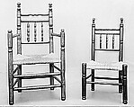 Spindle-back armchair, Ash, American