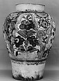 Jar, Tin-glazed earthenware, Mexican