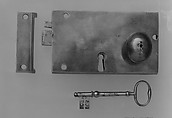 Lock and Key, Brass, American or British