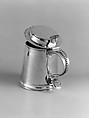 Tankard, Probably John Le Roux (baptized 1695), Silver, American