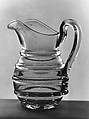 Pitcher, Blown pattern-molded non-lead glass, American