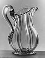 Pitcher, Blown pattern-molded lead glass, American