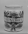 Apothecary Jar, Earthenware, Dutch