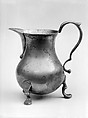 Cream Pitcher, Henry Joseph, Pewter