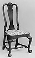 Side Chair, Walnut, maple, white pine, American