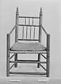 Turned Armchair, Maple, ash, American