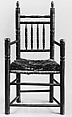Turned Armchair, Maple, American