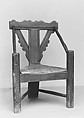 Three-legged Armchair, Oak, British