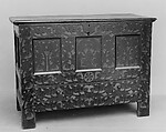 Chest-with-drawer, Oak, pine, American