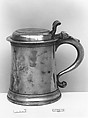 Tankard, Peter Young  American, Pewter, American