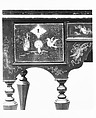 High chest of drawers, Japanned soft maple, poplar, white pine, American
