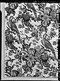Curtain, Linen, block-printed