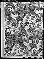 Curtain, Linen, block-printed