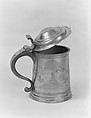 Tankard, John Will  American, Pewter, American