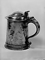 Tankard, Henry Will  American, Pewter, American