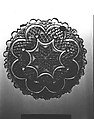 Cup Plate, Lacy pressed glass, American