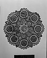 Cup Plate, Lacy pressed glass, American