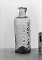 Bottle, Free-blown glass, American