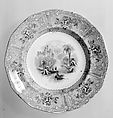 Plate, Joseph Heath, Earthenware, transfer-printed, British (American market)