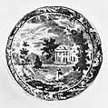 Plate, Joseph Stubbs, Earthenware, transfer-printed, British (American market)