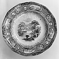 Plate, Earthenware, transfer-printed, British (American market)