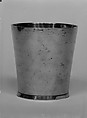 Beaker, Samuel Ely Hamlin  American, Pewter, American