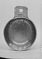 Porringer, Elisha Kirk  American, Pewter, American