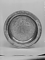 Dish, Joseph Danforth  American, Pewter, American
