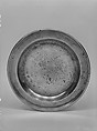 Plate, Hiram Yale  American, Pewter, American