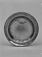 Plate, Blakeslee Barnes  American, Pewter, American