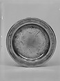 Plate, Thomas Danforth, III American, Pewter, American