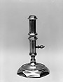 Candlestick, Brass, American or British