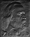 The Later Portrait of Tennyson, Ralph Bartlett Goddard (1861–1936), Bronze, American