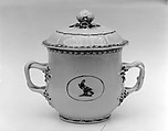Covered Sugar Bowl, Porcelain, Chinese
