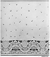 Petticoat, Linen embroidered with crewel wool, American