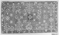 Embroidered Rug, Wool, embroidered, American