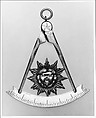 Masonic Emblem, Silver, American