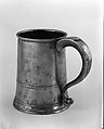 Quart Mug, Joseph Danforth American, Pewter, American