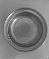 Dish, Samuel Danforth  American, Pewter, American