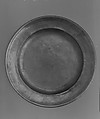 Plate, J. and D. Hinsdale  American, Pewter, American