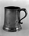 Quart Mug, Samuel Kilbourn American, Pewter, American
