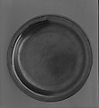 Plate, Richard Lee American, Pewter, American