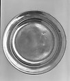 Plate, Spencer Stafford  American, Pewter, American
