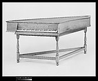 Spinet, Johannes Gottlob Clemm American, Walnut, maple, yellow pine, Atlantic white cedar, American