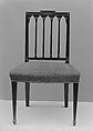 Side Chair, Probably Slover and Taylor (active ca. 1802–4), Mahogany, ash, cherry, American