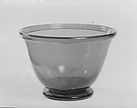 Bowl, Free-blown glass, American