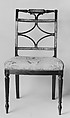Side Chair, Attributed to Thomas Seymour (1771–1848), Mahogany, birch veneer, birch, tulip poplar, American
