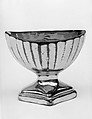 Saltcellar, Earthenware, lusterware, British (American market)
